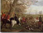 unknow artist Classical hunting fox, Equestrian and Beautiful Horses, 075. France oil painting artist
